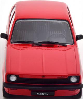 Opel Kadett C Junior 1976 rot/schwarz KK-Scale 1:18 Metallmodell (Türen, Motorhaube... nicht zu öffnen!)
