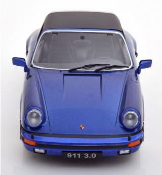 Porsche 911 Carrera 3.0 Targa 1977 blaumetallic 1:18 KK-Scale 1:18 Metallmodell (Türen, Motorhaube... nicht zu öffnen!)