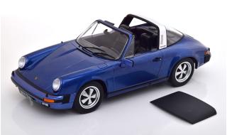 Porsche 911 Carrera 3.0 Targa 1977 blaumetallic 1:18 KK-Scale 1:18 Metallmodell (Türen, Motorhaube... nicht zu öffnen!)