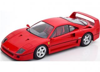 Ferrari F40 1987 rot (rote Sitze)   KK-Scale 1:18 Metallmodell (Türen, Motorhaube... nicht zu öffnen!)