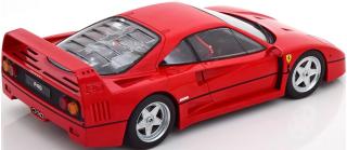 Ferrari F40 1987 rot (rote Sitze)   KK-Scale 1:18 Metallmodell (Türen, Motorhaube... nicht zu öffnen!)