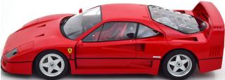 Ferrari F40 1987 rot (rote Sitze)   KK-Scale 1:18 Metallmodell (Türen, Motorhaube... nicht zu öffnen!)