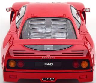 Ferrari F40 1987 rot (rote Sitze)   KK-Scale 1:18 Metallmodell (Türen, Motorhaube... nicht zu öffnen!)