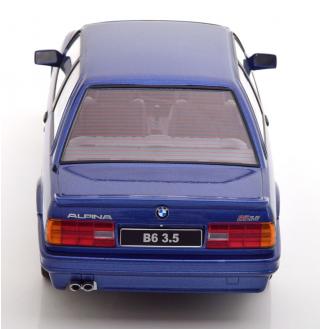 BMW Alpina B6 3.5 E30 1988 blaumetallic KK-Scale 1:18 Metallmodell (Türen, Motorhaube... nicht zu öffnen!)