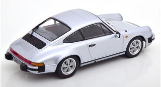 Porsche 911 3.2 Coupe 1988 (250.000 Porsche 911) silbergrau 1:18   KK-Scale 1:18 Metallmodell (Türen, Motorhaube... nicht zu öffnen!)