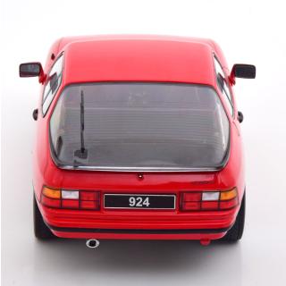 Porsche 924 1985 rot   KK-Scale 1:18 Metallmodell (Türen, Motorhaube... nicht zu öffnen!)