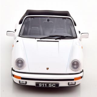 Porsche 911 SC Cabrio 1983 weiß  mit extra Softtop  KK-Scale 1:18 Metallmodell (Türen, Motorhaube... nicht zu öffnen!)