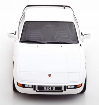 Porsche 924 S 1986 weiß KK-Scale 1:18 Metallmodell (Türen, Motorhaube... nicht zu öffnen!)