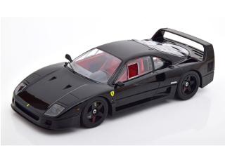 Ferrari F40 Lightweight 1990 schwarz KK-Scale 1:18 Metallmodell (Türen, Motorhaube... nicht zu öffnen!)