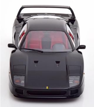 Ferrari F40 Lightweight 1990 schwarz KK-Scale 1:18 Metallmodell (Türen, Motorhaube... nicht zu öffnen!)
