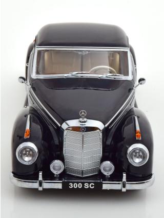 Mercedes 300 SC W188 Coupe schwarz KK-Scale 1:18 Metallmodell (Türen, Motorhaube... nicht zu öffnen!)