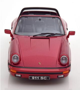 Porsche 911 SC Targa 1983 rotmetallic  mit extra Hardtop KK-Scale 1:18 Metallmodell (Türen, Motorhaube... nicht zu öffnen!)