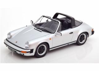 Porsche 911 SC Targa 1983 silber  mit extra Hardtop KK-Scale 1:18 Metallmodell (Türen, Motorhaube... nicht zu öffnen!)