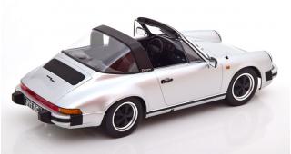 Porsche 911 SC Targa 1983 silber  mit extra Hardtop KK-Scale 1:18 Metallmodell (Türen, Motorhaube... nicht zu öffnen!)