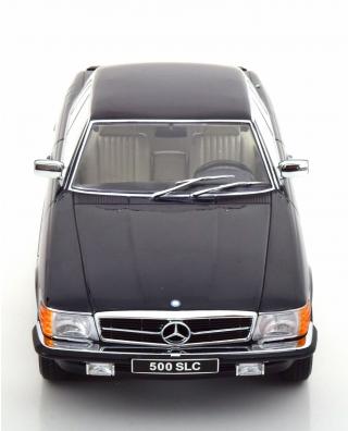 Mercedes 500 SLC C107 1981 dunkelblau KK-Scale 1:18 Metallmodell (Türen, Motorhaube... nicht zu öffnen!)