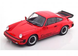 Porsche 911 Carrera 3.2 Clubsport 1989 rot/schwarz KK-Scale 1:18 Metallmodell (Türen, Motorhaube... nicht zu öffnen!)