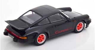 Porsche 911 Carrera 3.2 Clubsport 1989 schwarz/rot KK-Scale 1:18 Metallmodell (Türen, Motorhaube... nicht zu öffnen!)