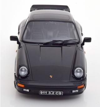 Porsche 911 Carrera 3.2 Clubsport 1989 schwarz/rot KK-Scale 1:18 Metallmodell (Türen, Motorhaube... nicht zu öffnen!)