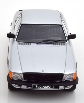 Mercedes 500 SLC 6.0 AMG C107 1985  silber/mattschwarz KK-Scale 1:18 Metallmodell (Türen, Motorhaube... nicht zu öffnen!)