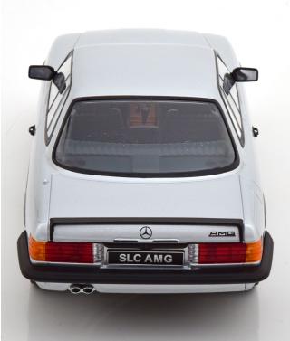 Mercedes 500 SLC 6.0 AMG C107 1985  silber/mattschwarz KK-Scale 1:18 Metallmodell (Türen, Motorhaube... nicht zu öffnen!)
