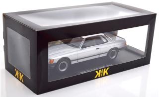 Mercedes 500 SLC 6.0 AMG C107 1985  silber/mattschwarz KK-Scale 1:18 Metallmodell (Türen, Motorhaube... nicht zu öffnen!)