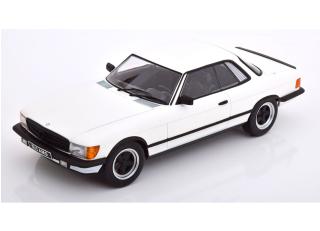 Mercedes 500 SLC 6.0 AMG C107 1985  weiß/mattschwarz KK-Scale 1:18 Metallmodell (Türen, Motorhaube... nicht zu öffnen!)