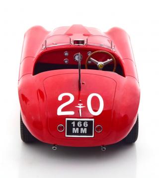 Ferrari 166 MM rot Sieger 24h Spa 1949 KK-Scale 1:18 Metallmodell (Türen, Motorhaube... nicht zu öffnen!)