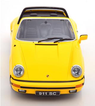 Porsche 911 G Targa 1978 gelb KK-Scale 1:18 Metallmodell (Türen, Motorhaube... nicht zu öffnen!)