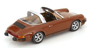 Porsche 911 SC Targa 1975 braun, Tatort Stuttgart KK-Scale 1:18 Metallmodell (Türen, Motorhaube... nicht zu öffnen!)