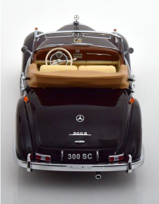 Mercedes 300 SC W188 Cabrio 1957 schwarz KK-Scale 1:18 Metallmodell (Türen, Motorhaube... nicht zu öffnen!)