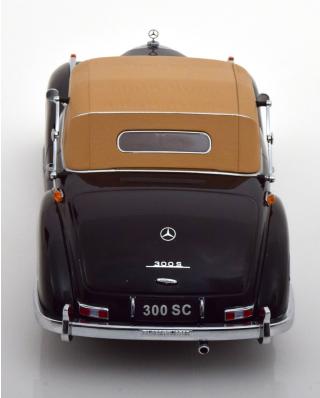 Mercedes 300 SC W188 Cabrio closed 1957 mit Softtop schwarz KK-Scale 1:18 Metallmodell (Türen, Motorhaube... nicht zu öffnen!)
