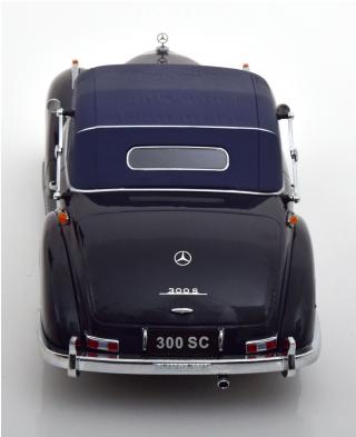 Mercedes 300 SC W188 Cabrio closed 1957 mit Softtop dunkelblau KK-Scale 1:18 Metallmodell (Türen, Motorhaube... nicht zu öffnen!)