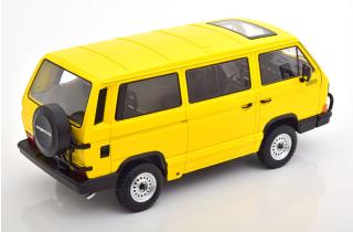 VW Bus T3 Syncro 1987 gelb KK-Scale 1:18 Metallmodell (Türen, Motorhaube... nicht zu öffnen!)