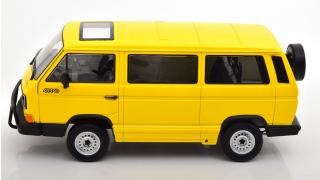 VW Bus T3 Syncro 1987 gelb KK-Scale 1:18 Metallmodell (Türen, Motorhaube... nicht zu öffnen!)