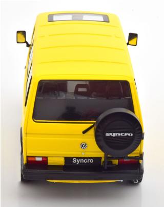 VW Bus T3 Syncro 1987 gelb KK-Scale 1:18 Metallmodell (Türen, Motorhaube... nicht zu öffnen!)