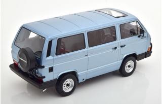 VW Bus T3 Syncro 1987 lightblue-metallic, KK-Scale 1:18 Metallmodell (Türen, Motorhaube... nicht zu öffnen!)