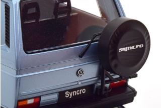 VW Bus T3 Syncro 1987 lightblue-metallic, KK-Scale 1:18 Metallmodell (Türen, Motorhaube... nicht zu öffnen!)
