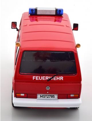 VW T3 Syncro Feuerwehr Münster 1987 KK-Scale 1:18 Metallmodell (Türen, Motorhaube... nicht zu öffnen!)