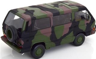 VW T3 Bus Bundeswehr 1987 camouflage KK-Scale 1:18 Metallmodell (Türen, Motorhaube... nicht zu öffnen!)