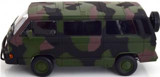 VW T3 Bus Bundeswehr 1987 camouflage KK-Scale 1:18 Metallmodell (Türen, Motorhaube... nicht zu öffnen!)