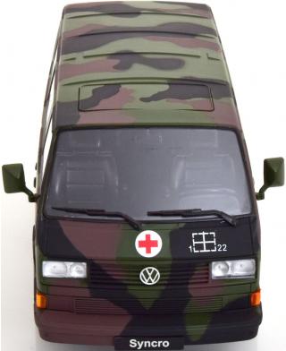 VW T3 Bus Bundeswehr Ambulanz 1987 KK-Scale 1:18 Metallmodell (Türen, Motorhaube... nicht zu öffnen!)