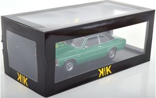 Ford Taunus GXL Limousine mit Vinyldach 1971  grün/mattschwarz KK-Scale 1:18 Metallmodell (Türen, Motorhaube... nicht zu öffnen!)