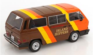 VW Vanagon GL T3 \"Island Hoppers\" TV-Serie Magnum braun/orange/gelb KK-Scale 1:18 (Auto nicht enthalten)