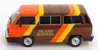 VW Vanagon GL T3 \"Island Hoppers\" TV-Serie Magnum braun/orange/gelb KK-Scale 1:18 (Auto nicht enthalten)