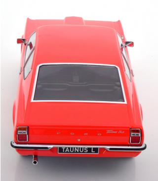Ford Taunus L Coupe 1971 hellrot (runde Scheinwerfer) KK-Scale 1:18 Metallmodell (Türen, Motorhaube... nicht zu öffnen!)