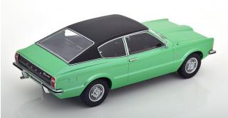 Ford Taunus GT Coupe 1971 grünmetallic/mattschwarz mit Vinyldach  (eckige Scheinwerfer) KK-Scale 1:18 Metallmodell (Türen, Motorhaube... nicht zu öffnen!)