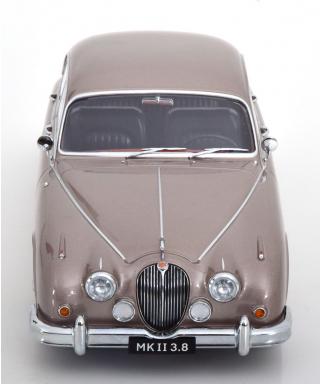 Jaguar MK II 3.8 LHD 1959 pearl-silber KK-Scale 1:18 Metallmodell (Türen, Motorhaube... nicht zu öffnen!)