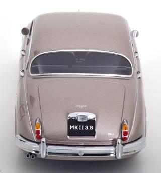 Jaguar MK II 3.8 LHD 1959 pearl-silber KK-Scale 1:18 Metallmodell (Türen, Motorhaube... nicht zu öffnen!)