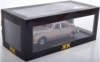 Jaguar MK II 3.8 LHD 1959 pearl-silber KK-Scale 1:18 Metallmodell (Türen, Motorhaube... nicht zu öffnen!)