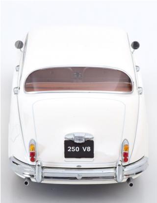 Daimler 250 V6 1962 LHD weiß (Interieur braun) KK-Scale 1:18 Metallmodell (Türen, Motorhaube... nicht zu öffnen!)